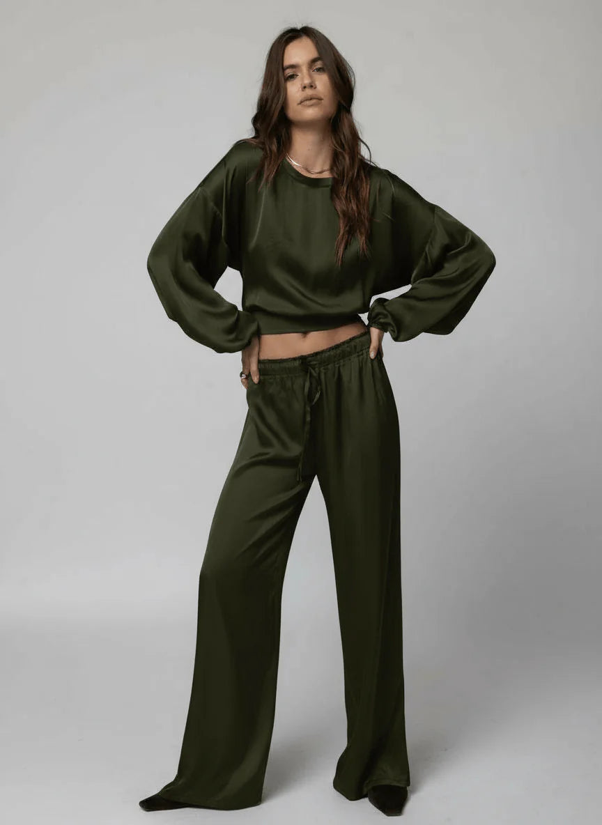 Silky Venice Wide Leg Pant