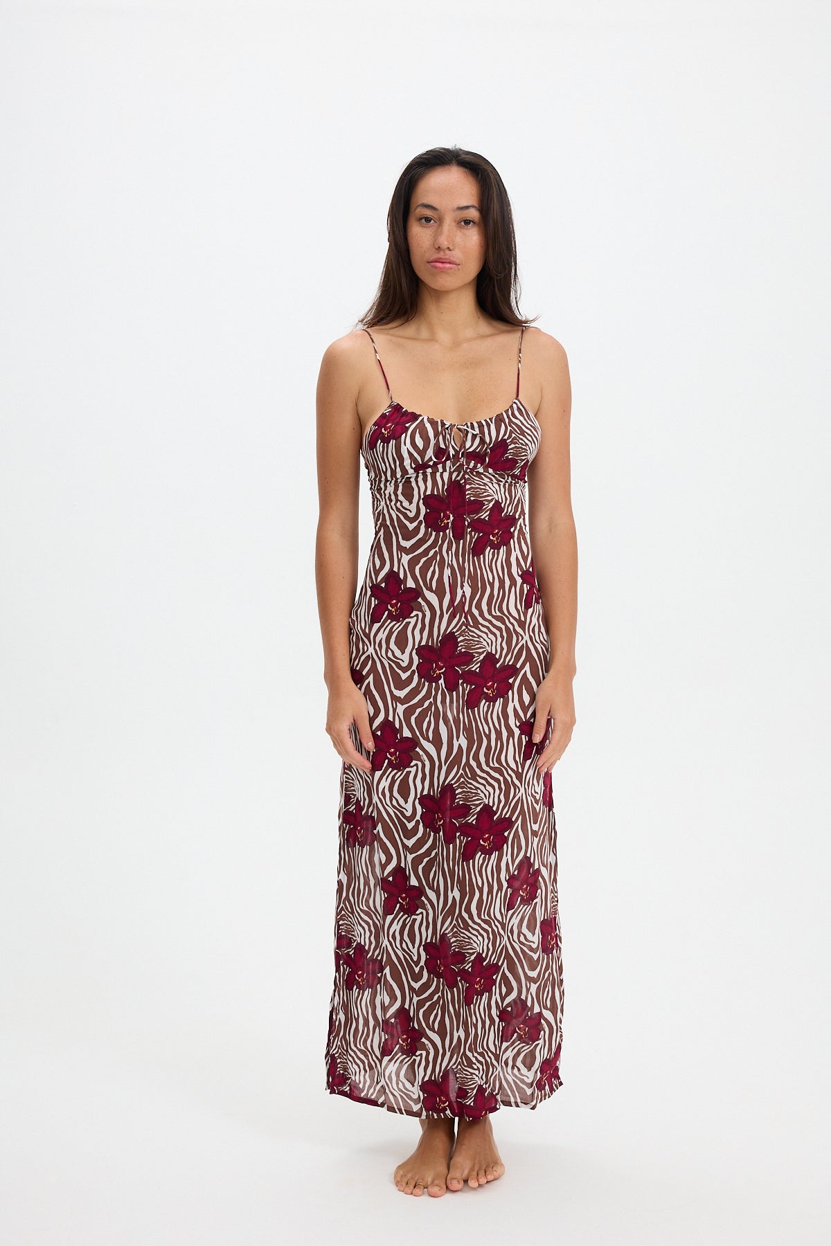 diva maxi dresses DIVA WOMEN'S FEATHER OFF-THE-SHOULDER DRESS IN CORAL | CULT MIA