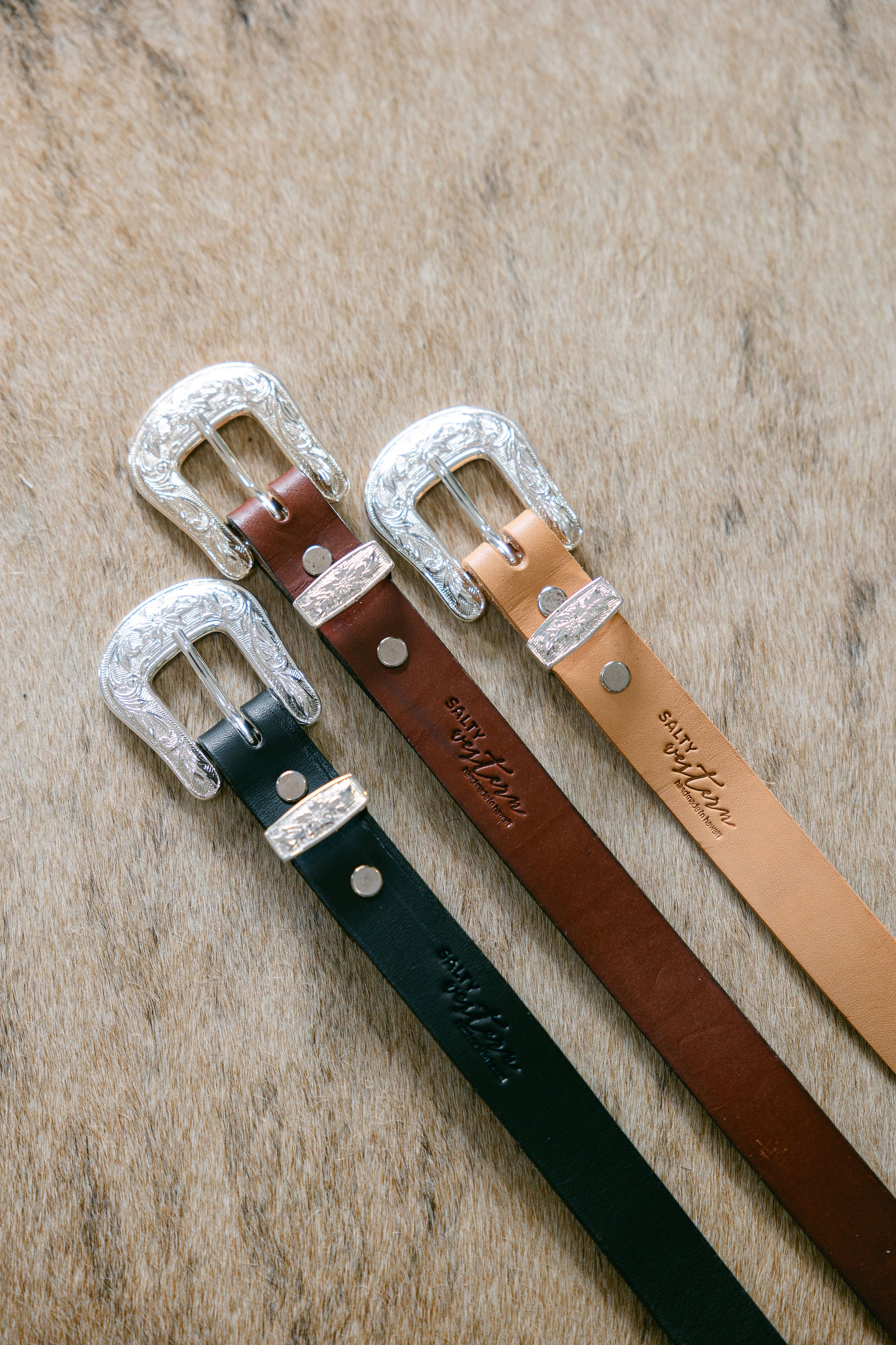 Salty Wester Leather Belt