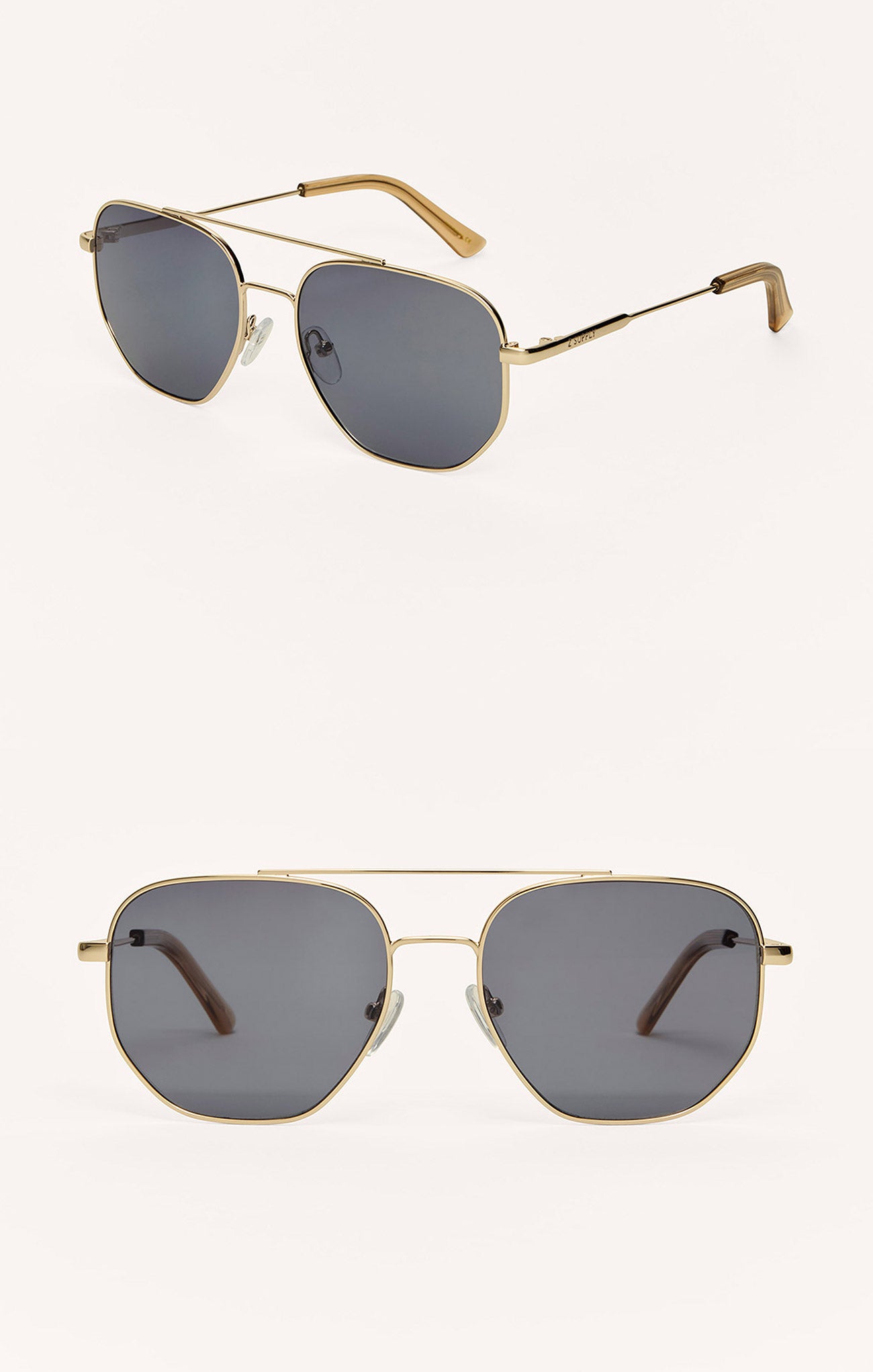 Highway Sunglasses Gold / Gray Polarized