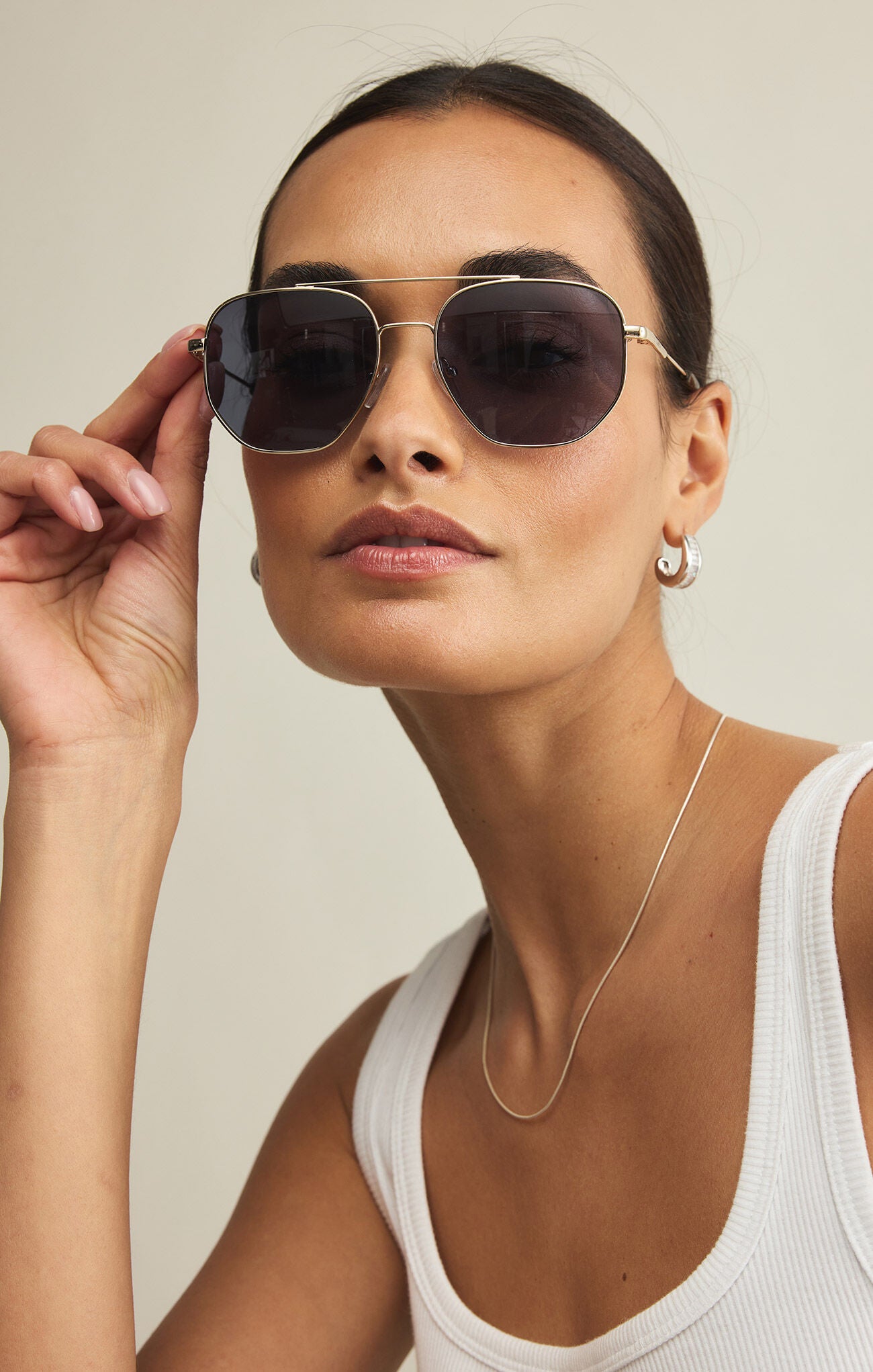Highway Sunglasses Gold / Gray Polarized