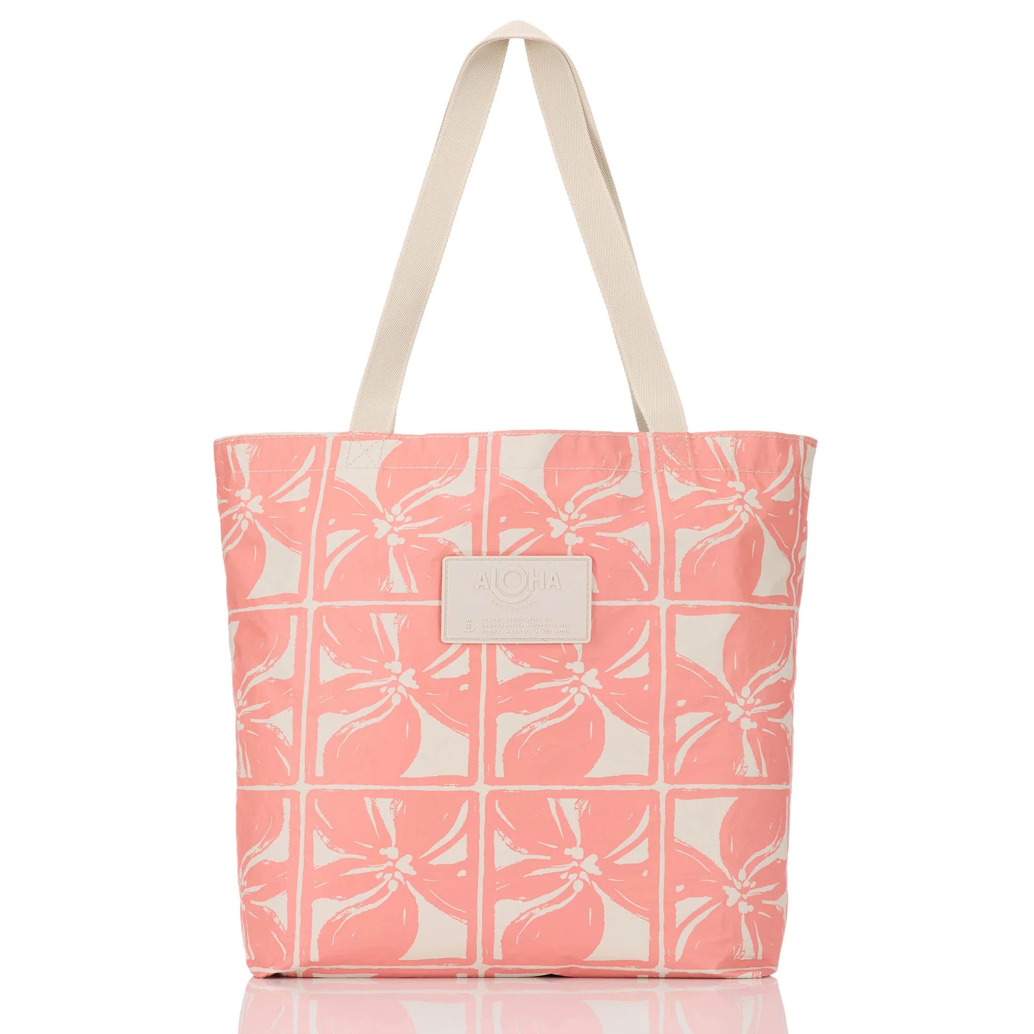 Lattice Reversible Tote Sun Baked