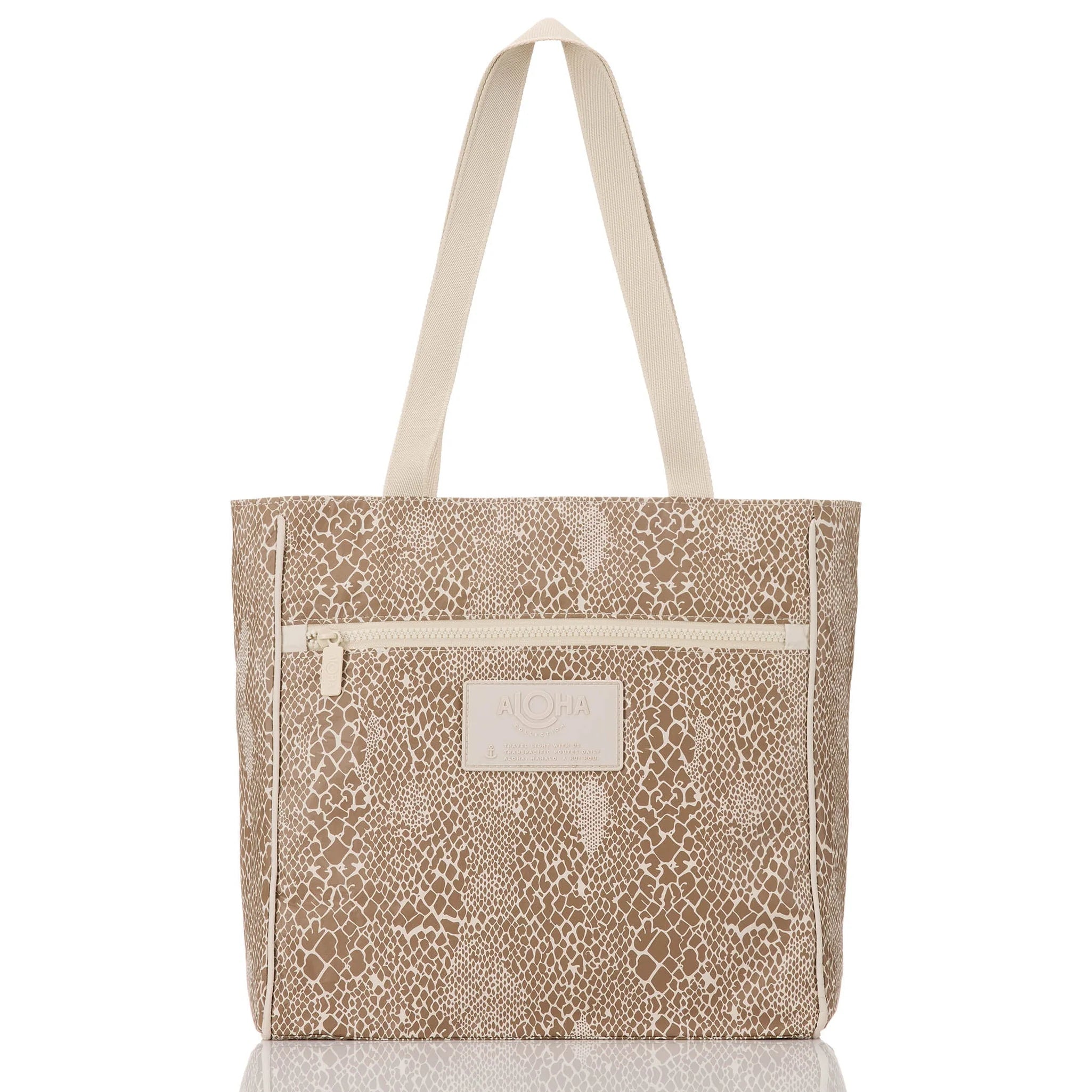 Python Go-To Tote Cocoa/ Sandstone